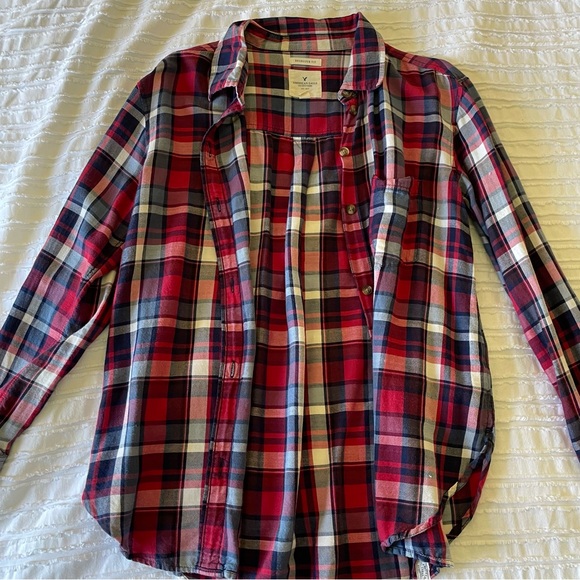 American Eagle Red, White, & Blue Flannel - Picture 3 of 4